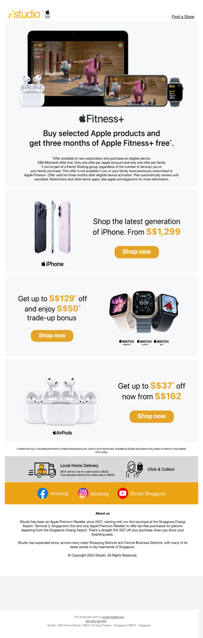 <ADV> Upgrade Your Apple Device & Enjoy 3 Months of Fitness+ Free