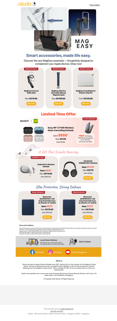 <ADV> Discover the accessories that make life easier @ iStudio ✨