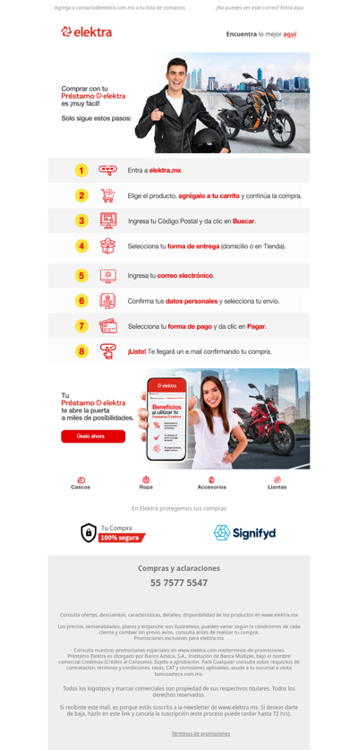 🏍️ Estrena tu ITALIKA con Préstamo Elektra 💳 ¡Solo sigue estos simples pasos!