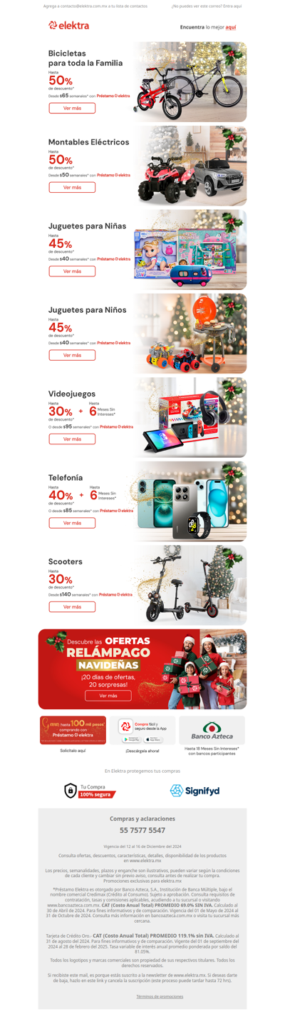 🚲 ¡Hasta -50% en Bicicletas! ✨ Disfruta la Navidad al máximo 🎄