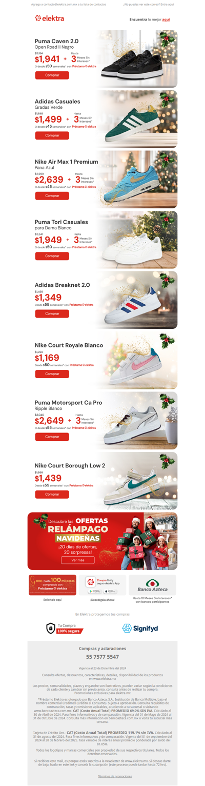 🌟👟 ¡Esta Navidad, estrena TENIS de las Mejores Marcas!🎄