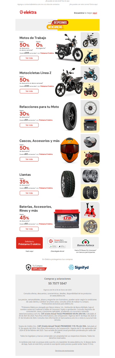 ✨Hasta -50% en abono semanal y desde 0% de enganche en Motos de Trabajo 🏍