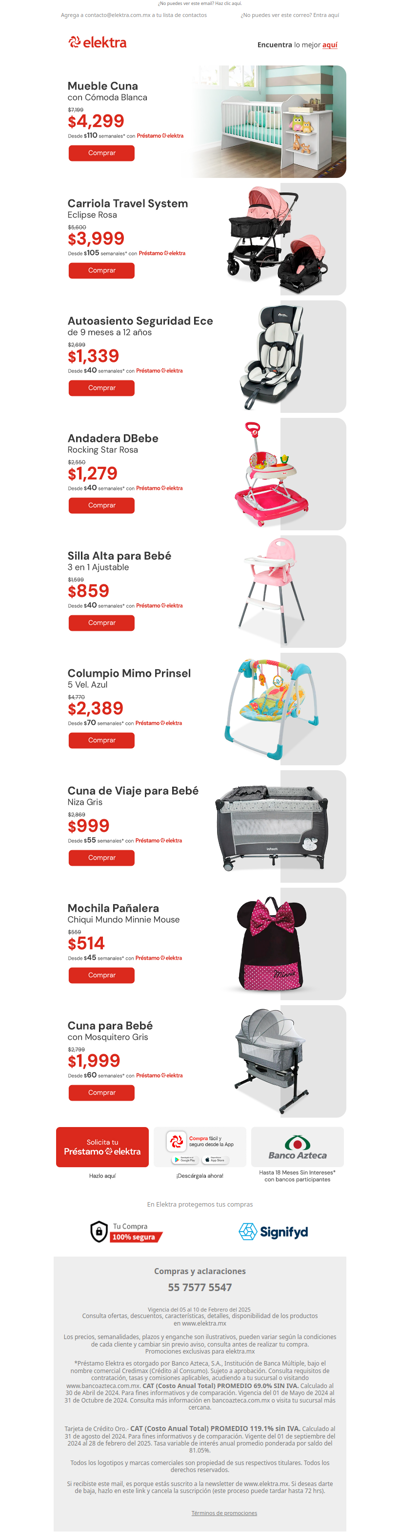 🍼 Todo para tu Bebé en 🛏 Cunas 🚼 Carriolas 🪑 Sillas Altas y más, desde $514 🤩