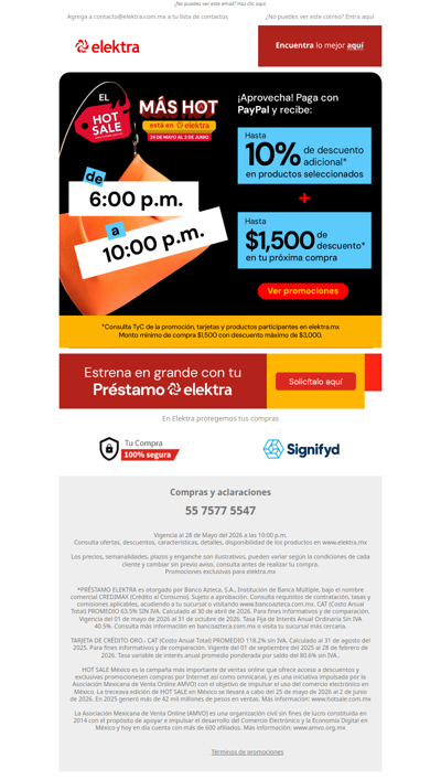 ⏰ Solo de 6 pm a 10 p.m., hasta -10% adicional pagando con PayPal 🔵
