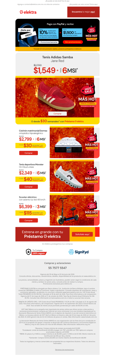 🔥¡Solo por hoy! Hasta -10% adicional + hasta -$1,500 en próx. compra 🔵