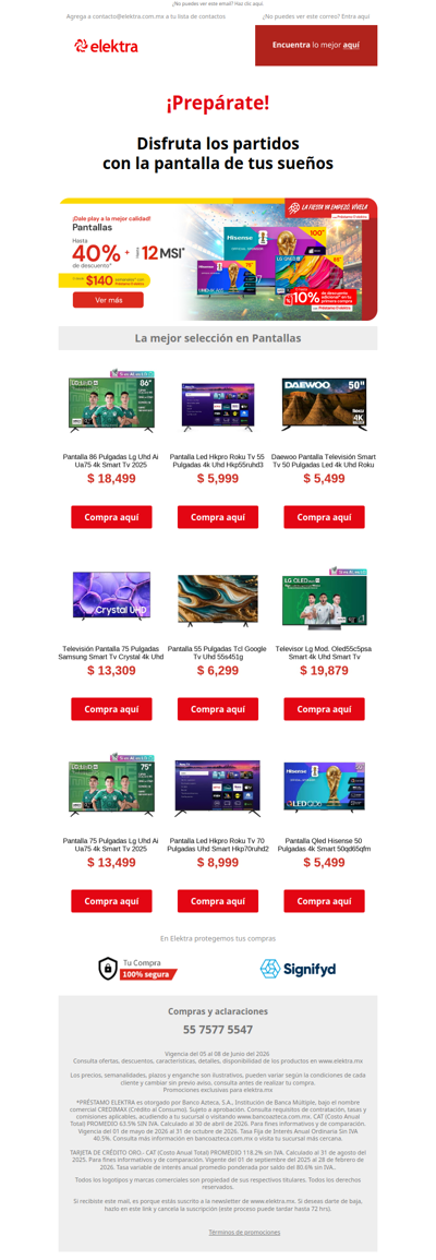 ⚽Prepárate  para vivir los partidos en grande 📺