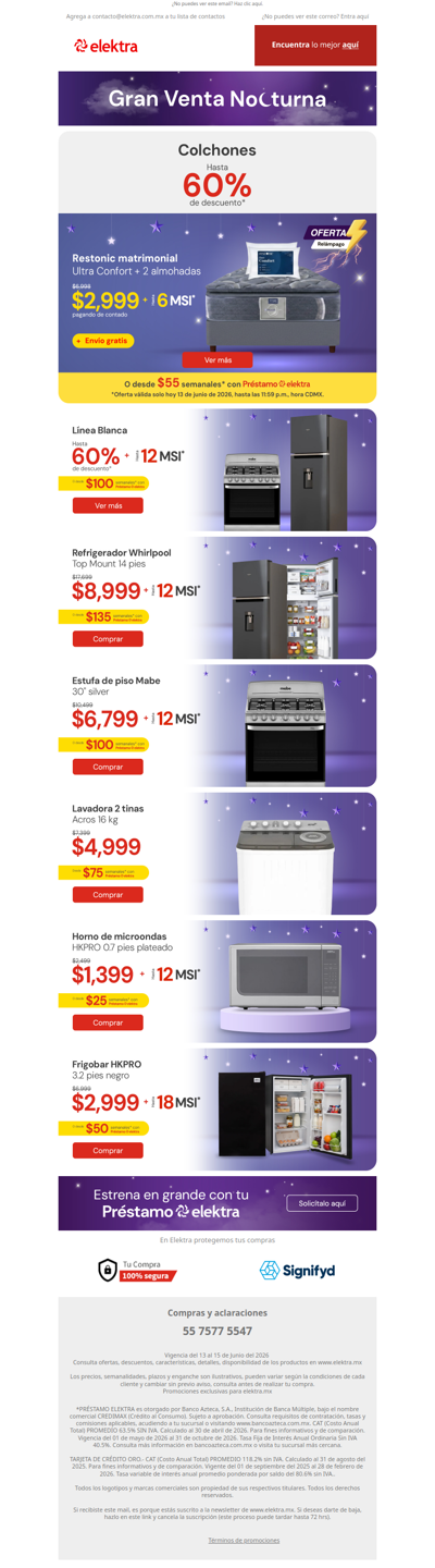 ⚡ Oferta Relámpago ✨Restonic matrimonial a $2,999 + hasta 6 MSI 🛏️ Gran Venta Nocturna 🌙