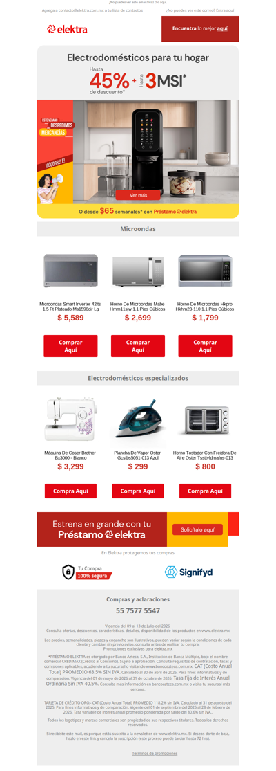 🔌 ¡Ahorra hasta 45% + hasta 3 MSI en Electrodomésticos! 🍳