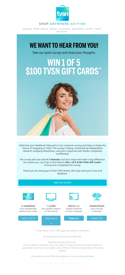 We want to hear from you!