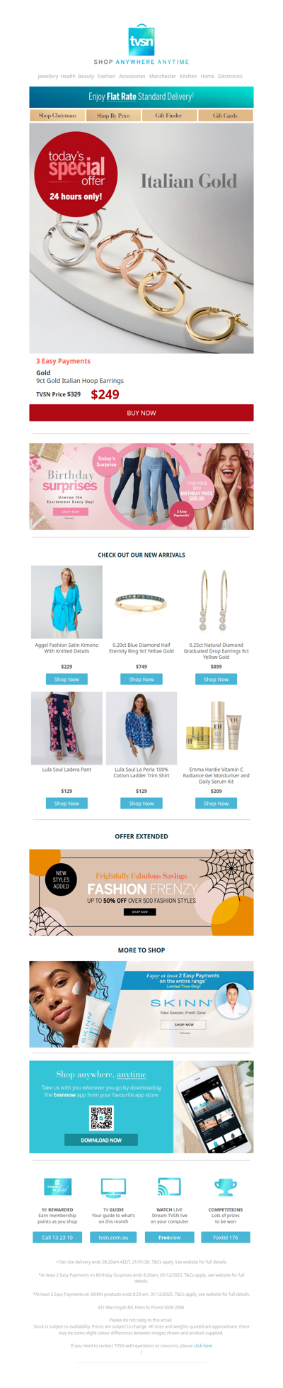 Today's Special Offer + TVSN's Birthday Surprises