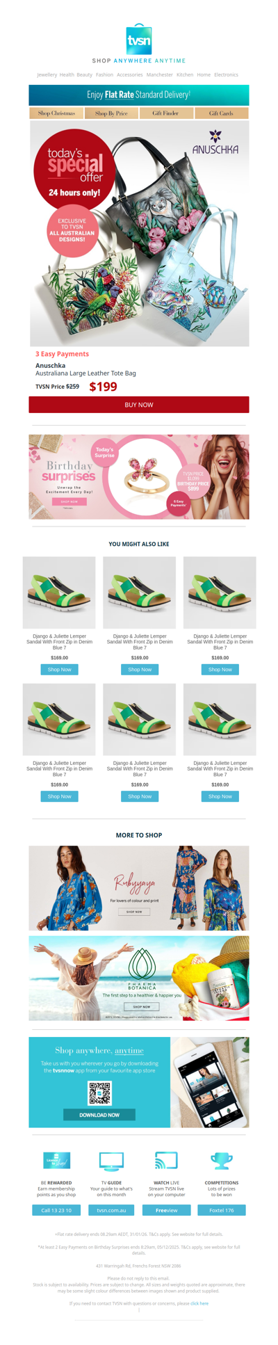 Today's Special Offer + TVSN's Birthday Surprises