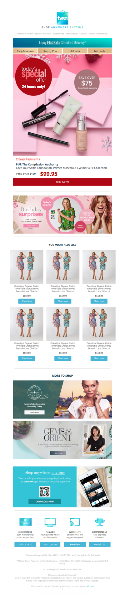 Today's Special Offer + TVSN's Birthday Surprises