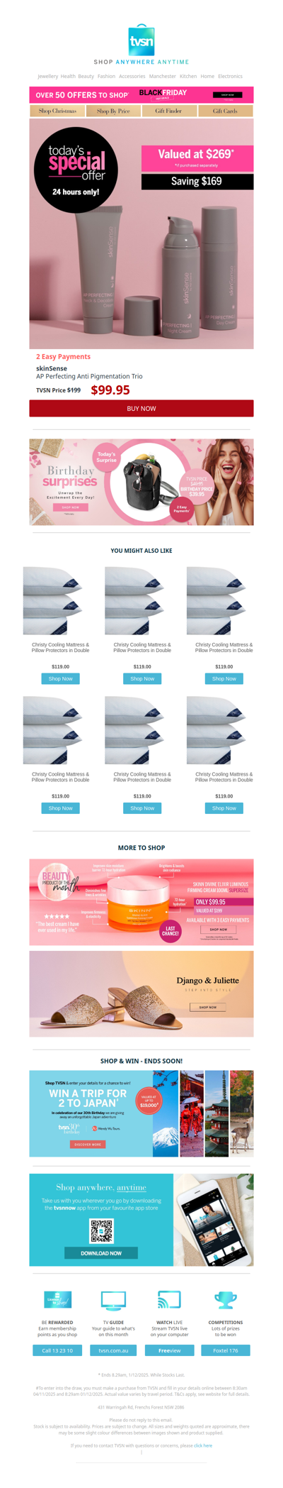 Today's Special Offer + TVSN's Birthday Surprises