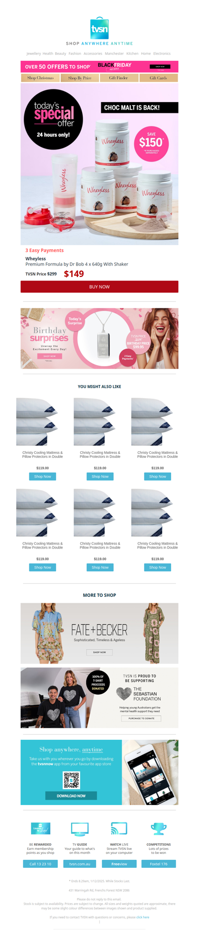 Today's Special Offer + TVSN's Birthday Surprises