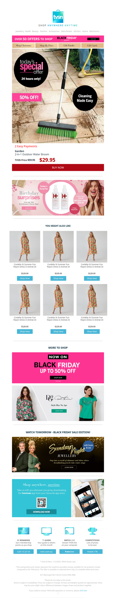 Today's Special Offer + TVSN's Birthday Surprises