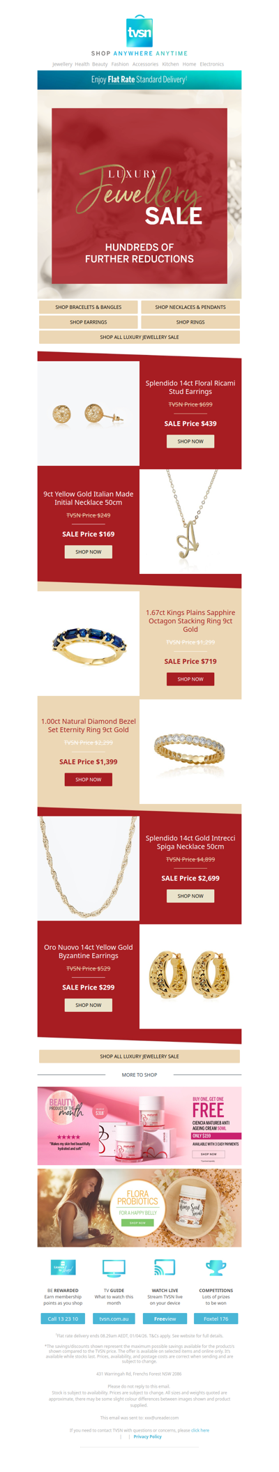 Luxury Jewellery Sale NOW ON — Limited Quantities Available