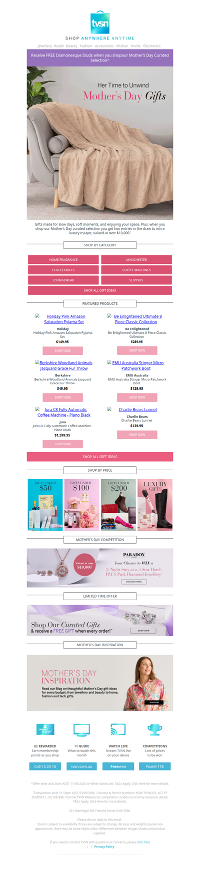 Mother’s Day Gifts Are Here: Her Time to Unwind