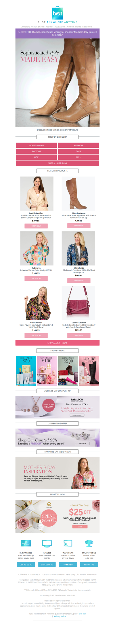 Mother’s Day Gifts Are Here: Sophisticated style made easy