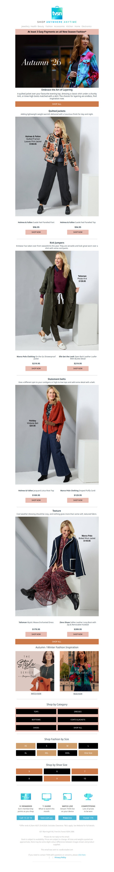 Fashion Week Now On: Enjoy At least 3 Easy Payments on all New Season Fashion*