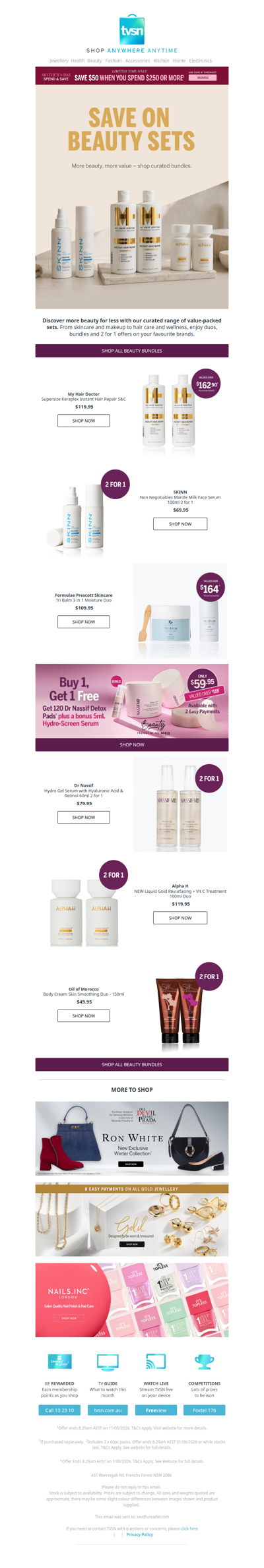 Save on Beauty Sets