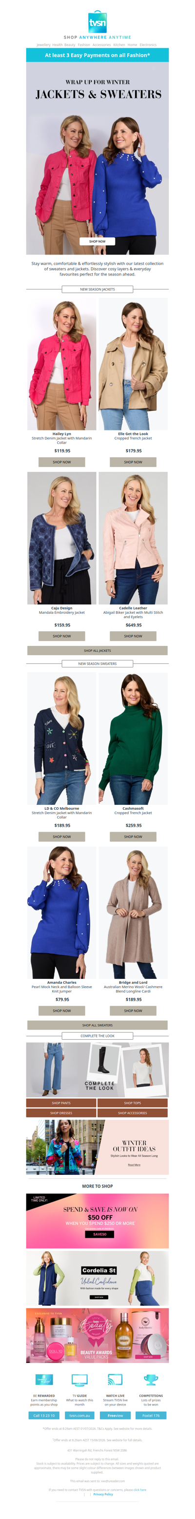 Wrap up for Winter: New Season Jackets & Sweaters