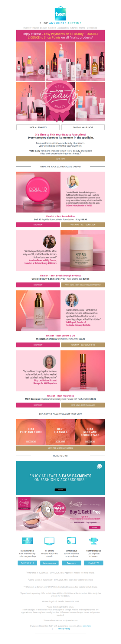 Beauty Awards: Time is running out! Vote and shop today!