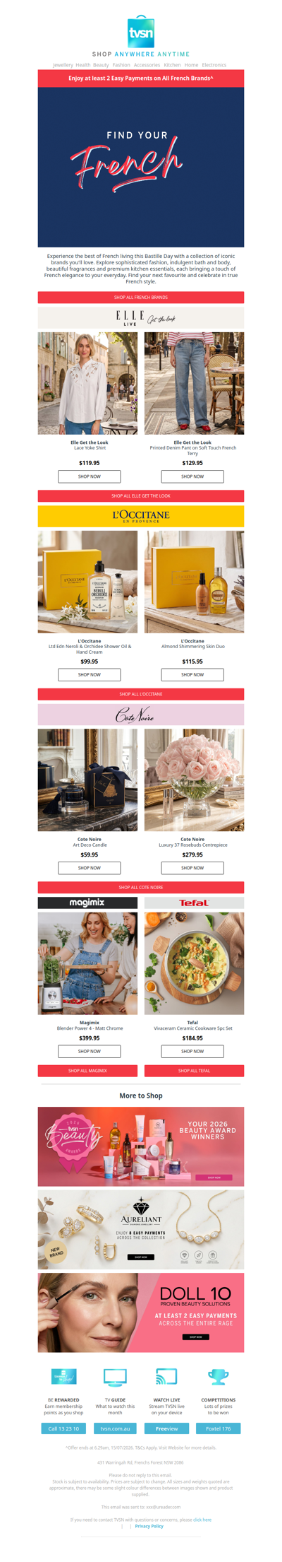 Fall In love With Our French Brands
