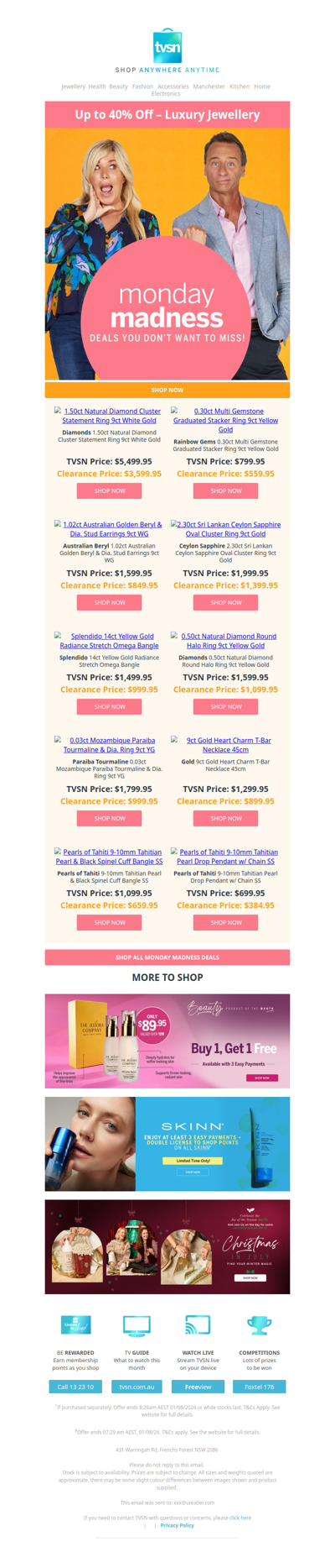 Monday Madness: Up to 40% Off – Luxury Jewellery!