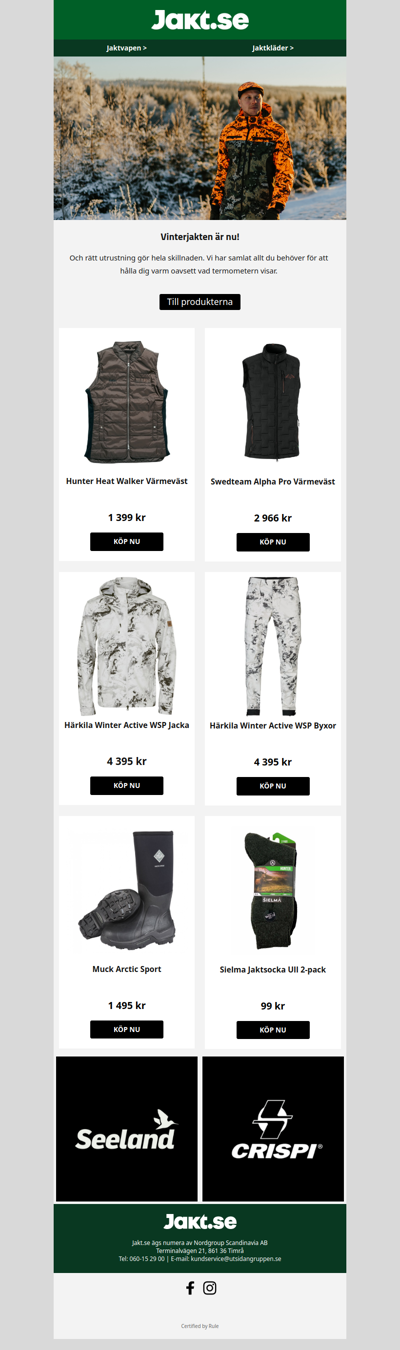 Vinterjakten är nu!