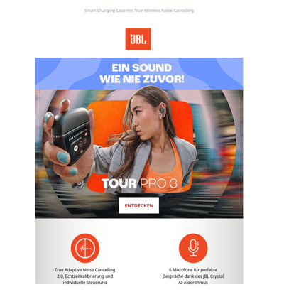 Die neuen JBL Tour Pro 3