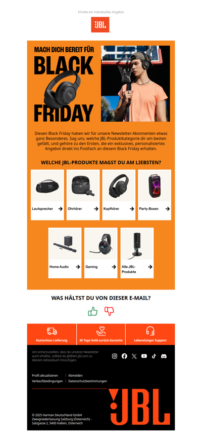 Mach dich bereit für Black Friday
