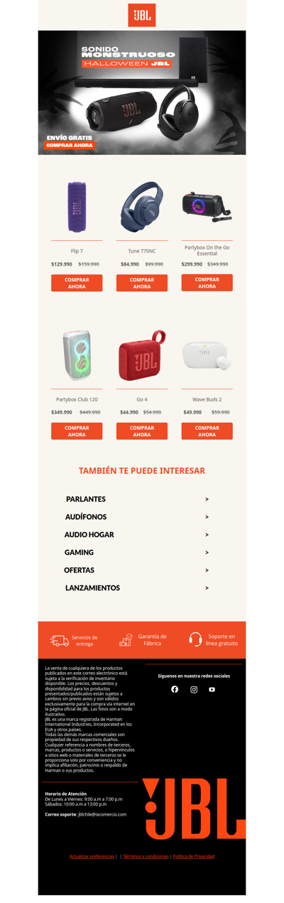 🎃¡Últimos días!💀Ofertas del susto con hasta 25% OFF+ Envío gratis*💳