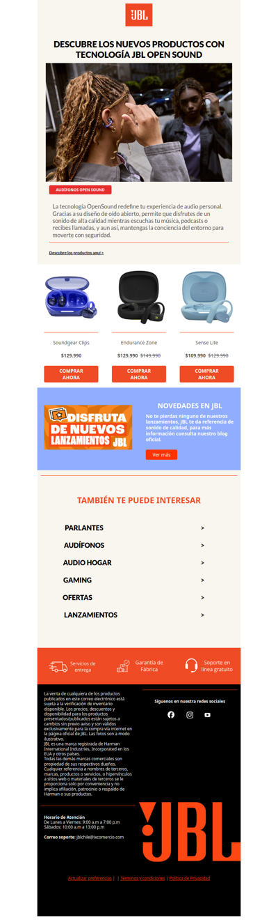 🎵Tu música, tu entorno, tu libertad:🔊Descubre la tecnología OpenSound en los nuevos JBL🤩