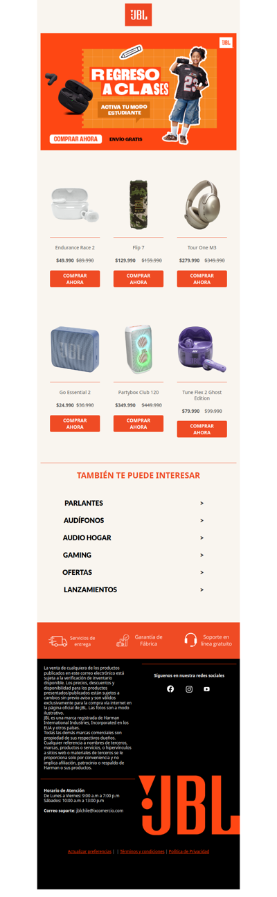 🖊️Empiezan las clases y JBL lo sabe📓Acompaña tus días con el auténtico sonido 🎵🎧