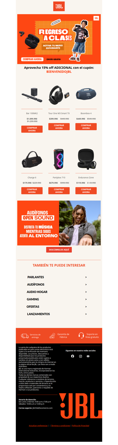 🤩Descubre los favoritos de siempre + 15% off ADICIONAL con cupón🎵 ¡Compra ahora!👈