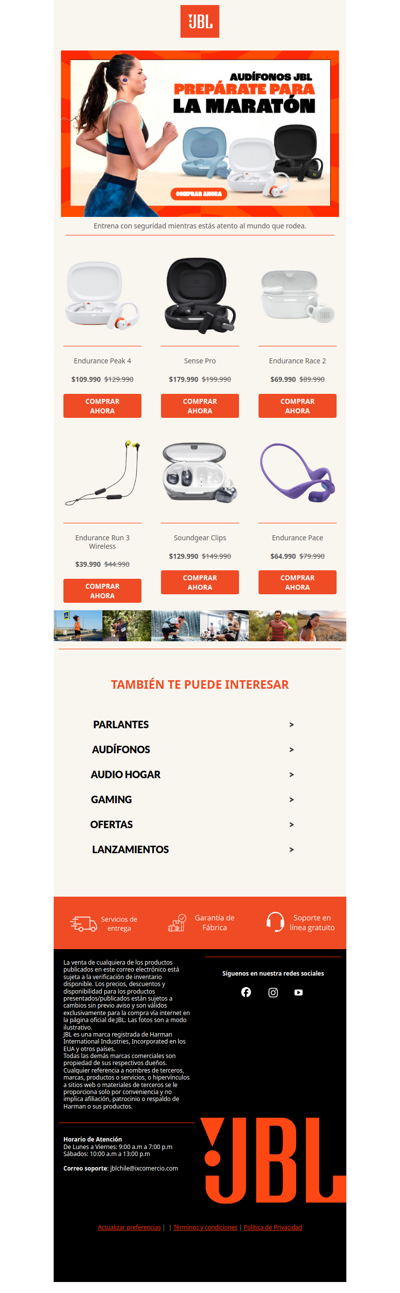 🏃‍➡️¡Prepárate para la maratón!🏃 Audífonos deportivos JBL + ENVÍO GRATIS🤩
