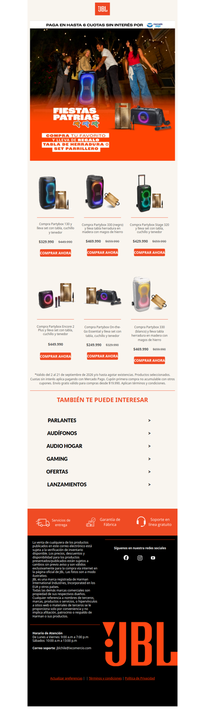 🎉¡Compra Partybox y lleva obsequio parrillero!🎁+ Aprovecha envío gratis🎵
