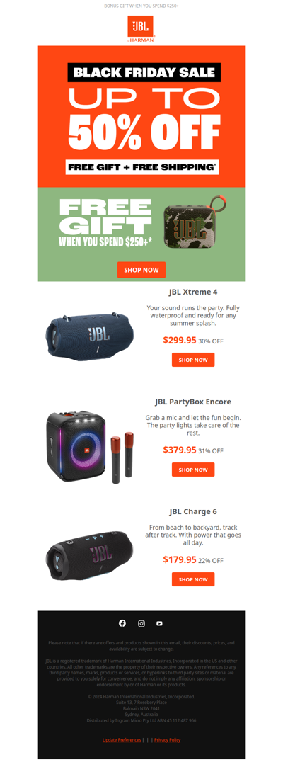 Up to 50% Off + Free Shipping