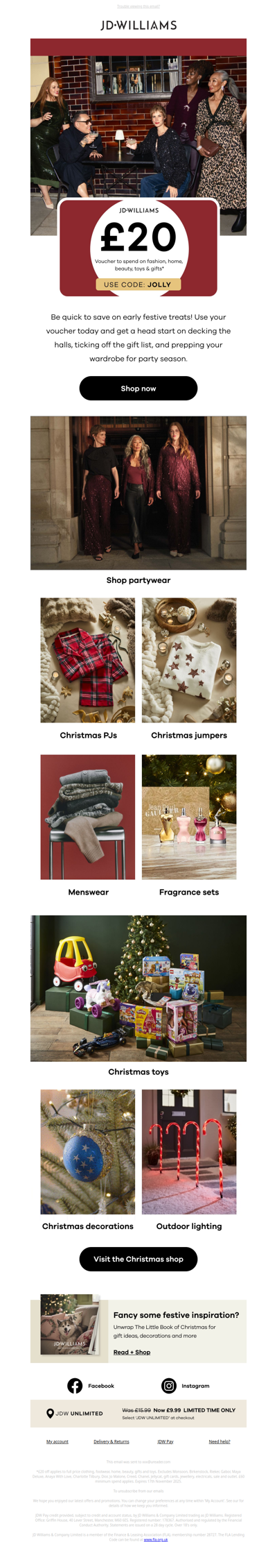 High importance: Last chance for £20 off