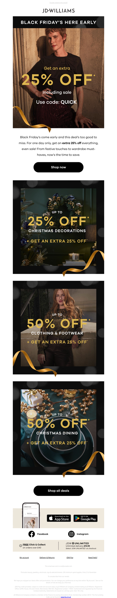 ONE DAY ONLY 🖤 Extra 25% OFF!