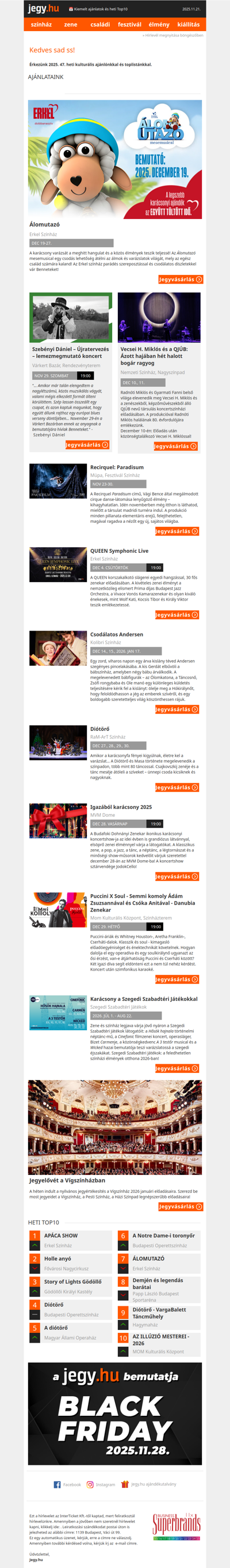 📅 Kiemelt ajánlatok és heti Top10