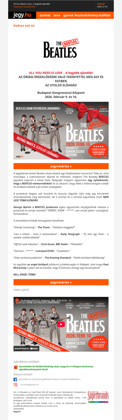 All You Need is Love - A legjobb ajándék!