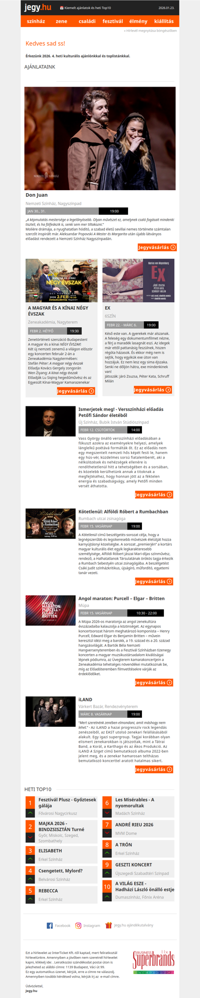 📅 Kiemelt ajánlatok és heti Top10