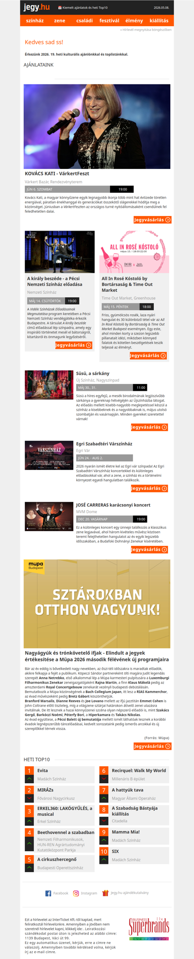📅 Kiemelt ajánlatok és heti Top10