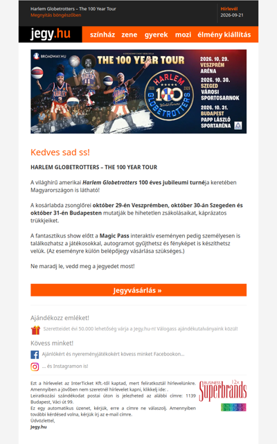 Harlem Globetrotters – The 100 Year Tour