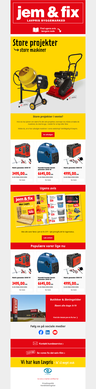 Store projekter - store maskiner