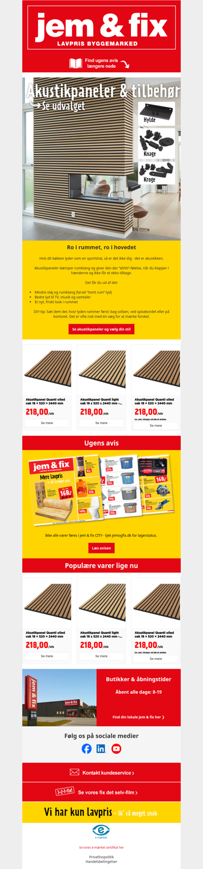 Fix akustikken med flotte paneler