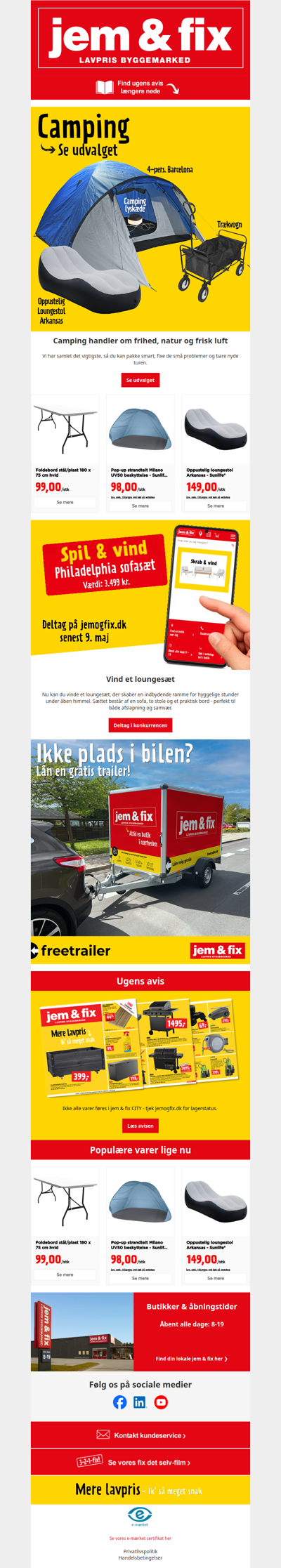 🏕️ Klar til camping? Vi gør det nemt