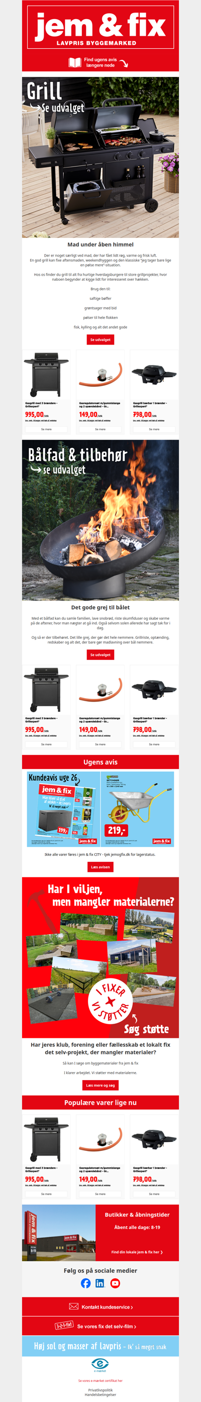 🍔 Klar til grill, bål og hygge?