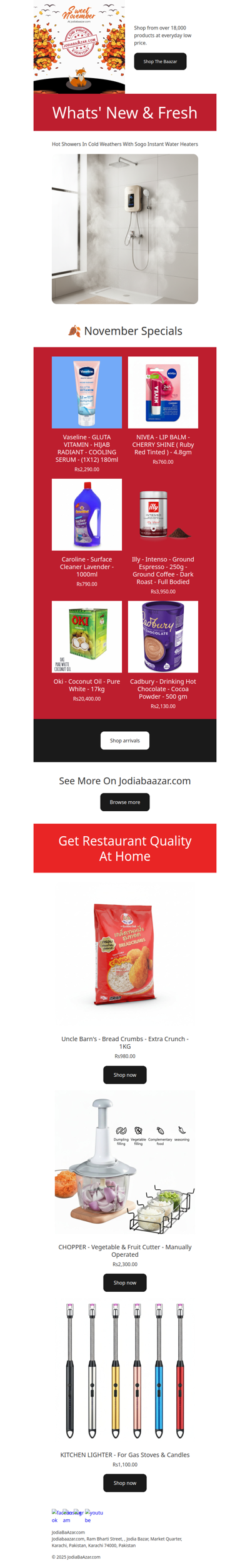 🍁 Seasonal Hot Chocolate, Skin Care & Creamy Creams — Winter Prep with Jodiabaazar.com